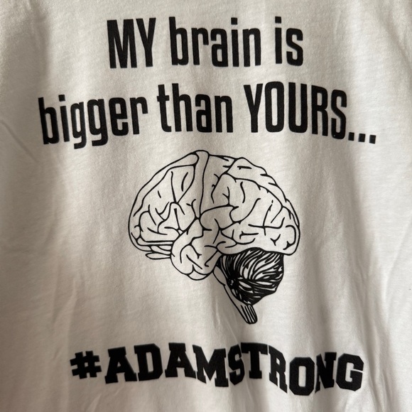 Canvas Black and White Funny Graphic Raglan Tee Size L - Picture 2 of 6